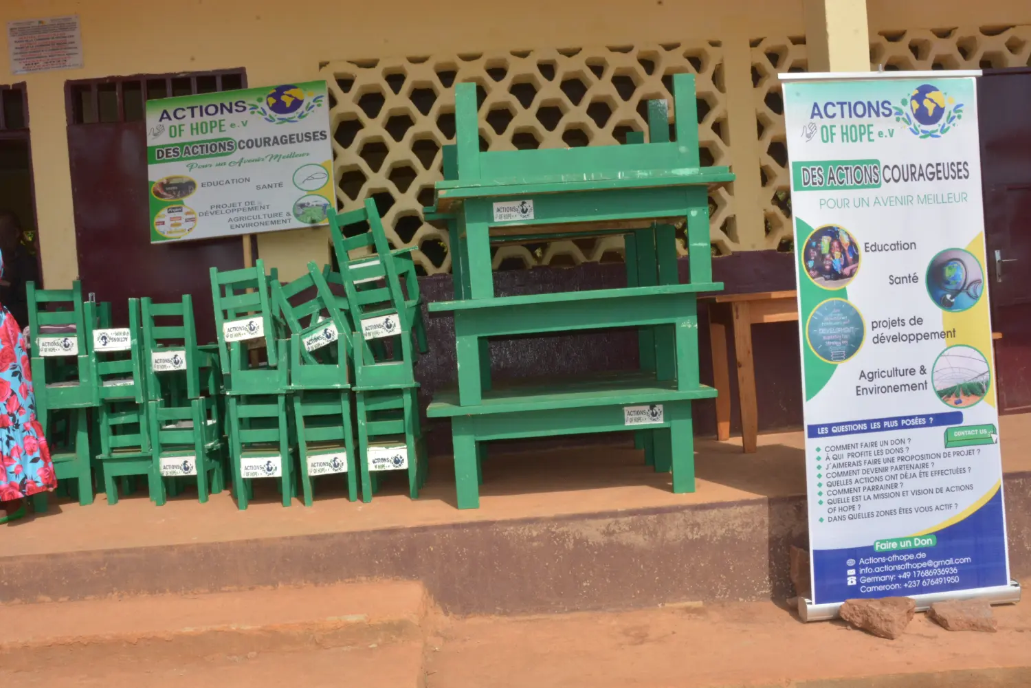 Actions of Hope e.V. – gemeinnützige Organisation – Aktion Schultische & Stühle für die ganz Kleinen