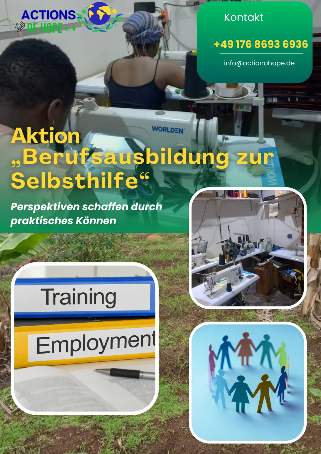 Actions of Hope e.V. – gemeinnützige Organisation – Aktion „Berufsausbildung zur Selbsthilfe“